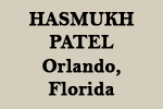 Hasmukh Patel, Orlando, Florida