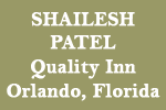 Shailesh Patel, Quality Inn, Orlando, Florida